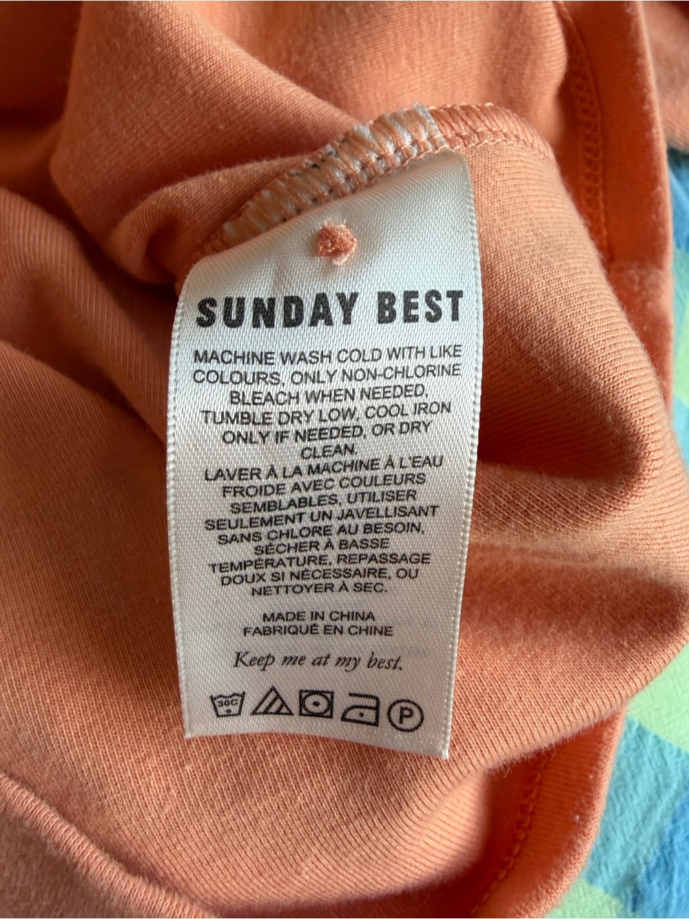 Sunday Best Pastel Orange Cardigan Top - Picture 3 of 4